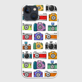 Чехол для iPhone 13 с принтом Фотоаппараты в Санкт-Петербурге,  |  | камера | фотик | фото | фотоаппарат | фотограф | фотокамера