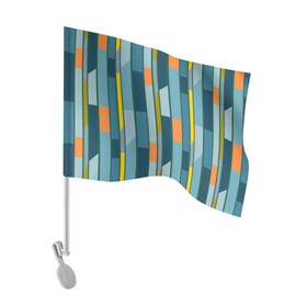 Флаг для автомобиля с принтом Абстракция в стиле модерн в Санкт-Петербурге, 100% полиэстер | Размер: 30*21 см | abstract | modern | stripes | абстракция | модерн | полосы