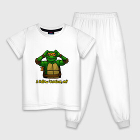 Детская пижама хлопок с принтом Микеланджело в Санкт-Петербурге, 100% хлопок |  брюки и футболка прямого кроя, без карманов, на брюках мягкая резинка на поясе и по низу штанин
 | donatello | leonardo | michelangelo | ninja | pizza | raphael | turtles | донателло | животные | карате | комикс | комиксы | леонардо | микеланджело | мультфильм | мутант | мутанты | ниндзя | пицца | рафаэль | сплинтер | супергерой