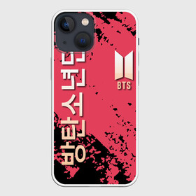 Чехол для iPhone 13 mini с принтом BTS LOGO  БТС ЛОГОТИП в Санкт-Петербурге,  |  | bts | k pop | бойбенд | бтс | группа | к поп | корейская группа | логотип | музыка