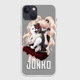 Чехол для iPhone 13 с принтом MONOKUMA  JUNKO в Санкт-Петербурге,  |  | anime | danganronpa | enoshima | junko | monokuma | аниме | джунко | игра | манга | медведь | монокума | робот медведь | эношима