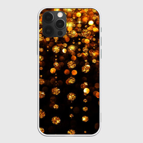 Чехол для iPhone 12 Pro с принтом GOLDEN RAIN в Санкт-Петербурге, силикон | область печати: задняя сторона чехла, без боковых панелей | black | gold | деньги | золото | монеты | пестрое