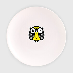Тарелка 3D с принтом Странная сова в Санкт-Петербурге, фарфор | диаметр - 210 мм
диаметр для нанесения принта - 120 мм | owl | owls | сова | совушка | совы | филин | фраза | юмор