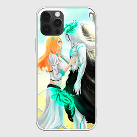 Чехол для iPhone 12 Pro с принтом Bleach Grimmjow and Orihime в Санкт-Петербурге, силикон | область печати: задняя сторона чехла, без боковых панелей | bleach brave souls bleach anime art гриммджоу и орихиме  grimmjow and orihime