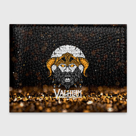 Обложка для студенческого билета с принтом Valheim Viking Gold в Санкт-Петербурге, натуральная кожа | Размер: 11*8 см; Печать на всей внешней стороне | fantasy | mmo | valheim | valve | валхейм | вальхейм | викинги | выживалка | игра | королевская битва | ммо | ролевая игра | фэнтази