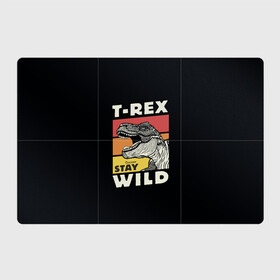 Магнитный плакат 3Х2 с принтом T-rex Wild в Санкт-Петербурге, Полимерный материал с магнитным слоем | 6 деталей размером 9*9 см | 1976 | dino | t rex | trex | дино | динозавр | тирекс | хищник