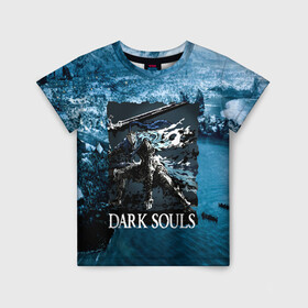 Детская футболка 3D с принтом DARKSOULS | Project Dark в Санкт-Петербурге, 100% гипоаллергенный полиэфир | прямой крой, круглый вырез горловины, длина до линии бедер, чуть спущенное плечо, ткань немного тянется | dark souls | darksouls | tegunvte | темные души
