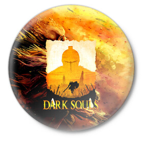 Значок с принтом DARKSOULS | SKULL&MAGIC в Санкт-Петербурге,  металл | круглая форма, металлическая застежка в виде булавки | dark souls | darksouls | tegunvte | темные души