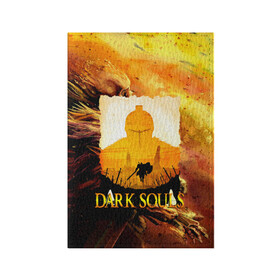 Обложка для паспорта матовая кожа с принтом DARKSOULS | SKULL&MAGIC в Санкт-Петербурге, натуральная матовая кожа | размер 19,3 х 13,7 см; прозрачные пластиковые крепления | dark souls | darksouls | tegunvte | темные души