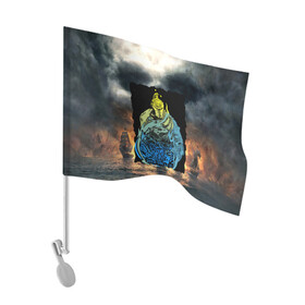 Флаг для автомобиля с принтом DARKSOULS | ТЁМНЫЕ ДУШИ 2 в Санкт-Петербурге, 100% полиэстер | Размер: 30*21 см | dark souls | darksouls | tegunvte | темные души