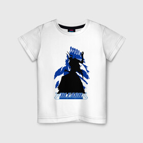 Детская футболка хлопок с принтом Shinigami Bleach в Санкт-Петербурге, 100% хлопок | круглый вырез горловины, полуприлегающий силуэт, длина до линии бедер | bleach | daiko | ichigo | kurosaki | shinigami | блич | ичиго | куросаки