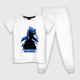 Детская пижама хлопок с принтом Shinigami Bleach в Санкт-Петербурге, 100% хлопок |  брюки и футболка прямого кроя, без карманов, на брюках мягкая резинка на поясе и по низу штанин
 | Тематика изображения на принте: bleach | daiko | ichigo | kurosaki | shinigami | блич | ичиго | куросаки