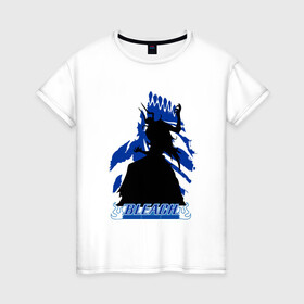 Женская футболка хлопок с принтом Shinigami Bleach в Санкт-Петербурге, 100% хлопок | прямой крой, круглый вырез горловины, длина до линии бедер, слегка спущенное плечо | bleach | daiko | ichigo | kurosaki | shinigami | блич | ичиго | куросаки