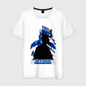 Мужская футболка хлопок с принтом Shinigami Bleach в Санкт-Петербурге, 100% хлопок | прямой крой, круглый вырез горловины, длина до линии бедер, слегка спущенное плечо. | bleach | daiko | ichigo | kurosaki | shinigami | блич | ичиго | куросаки