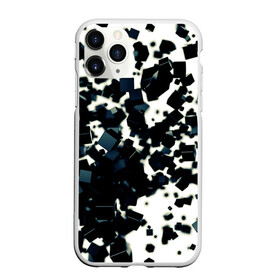 Чехол для iPhone 11 Pro Max матовый с принтом KUBIKI в Санкт-Петербурге, Силикон |  | bricks | абстракция | кубики | молодежное | пестрое | черно белое