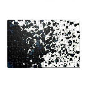 Пазл магнитный 126 элементов с принтом KUBIKI в Санкт-Петербурге, полимерный материал с магнитным слоем | 126 деталей, размер изделия —  180*270 мм | bricks | абстракция | кубики | молодежное | пестрое | черно белое