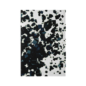 Обложка для паспорта матовая кожа с принтом KUBIKI в Санкт-Петербурге, натуральная матовая кожа | размер 19,3 х 13,7 см; прозрачные пластиковые крепления | bricks | абстракция | кубики | молодежное | пестрое | черно белое