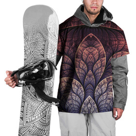 Накидка на куртку 3D с принтом LOTUS в Санкт-Петербурге, 100% полиэстер |  | абстракция | листья | лотос | молодежное | узор