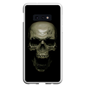 Чехол для Samsung S10E с принтом SKULL в Санкт-Петербурге, Силикон | Область печати: задняя сторона чехла, без боковых панелей | black | skull | subculture | рок | череп | черное