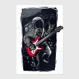 Магнитный плакат 2Х3 с принтом Астронавт музыкант в Санкт-Петербурге, Полимерный материал с магнитным слоем | 6 деталей размером 9*9 см | астронавт | астронавт музыкант | космонавт | космос