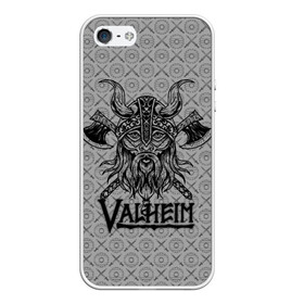 Чехол для iPhone 5/5S матовый с принтом Valheim Viking dark в Санкт-Петербурге, Силикон | Область печати: задняя сторона чехла, без боковых панелей | fantasy | mmo | valheim | valve | валхейм | вальхейм | викинги | выживалка | игра | королевская битва | ммо | ролевая игра | фэнтази