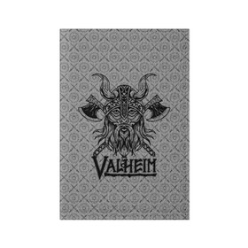 Обложка для паспорта матовая кожа с принтом Valheim Viking dark в Санкт-Петербурге, натуральная матовая кожа | размер 19,3 х 13,7 см; прозрачные пластиковые крепления | fantasy | mmo | valheim | valve | валхейм | вальхейм | викинги | выживалка | игра | королевская битва | ммо | ролевая игра | фэнтази