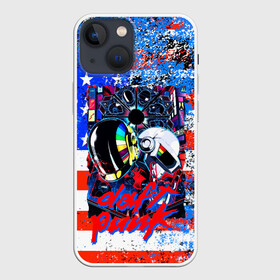 Чехол для iPhone 13 mini с принтом Daft Punk american dream в Санкт-Петербурге,  |  | by craig drake | daft punk | madeinkipish | thomas bangalter | дафт панк | маски | тома и ги мануэль