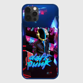 Чехол для iPhone 12 Pro с принтом daft punk neon rock в Санкт-Петербурге, силикон | область печати: задняя сторона чехла, без боковых панелей | by craig drake | daft punk | madeinkipish | thomas bangalter | дафт панк | маски | тома и ги мануэль