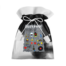 Подарочный 3D мешок с принтом daft punk modern в Санкт-Петербурге, 100% полиэстер | Размер: 29*39 см | by craig drake | daft punk | madeinkipish | thomas bangalter | дафт панк | маски | тома и ги мануэль