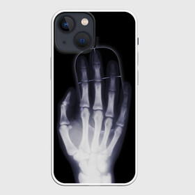 Чехол для iPhone 13 mini с принтом X Ray hand в Санкт-Петербурге,  |  | hand | mouse | x ray | мышка | рука