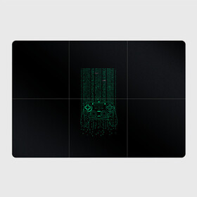 Магнитный плакат 3Х2 с принтом Геймпад геймера матрица в Санкт-Петербурге, Полимерный материал с магнитным слоем | 6 деталей размером 9*9 см | game | gamer | джойстик | игрок | матрица | управление