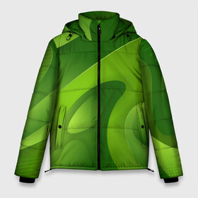 Мужская зимняя куртка 3D с принтом 3d Green abstract в Санкт-Петербурге, верх — 100% полиэстер; подкладка — 100% полиэстер; утеплитель — 100% полиэстер | длина ниже бедра, свободный силуэт Оверсайз. Есть воротник-стойка, отстегивающийся капюшон и ветрозащитная планка. 

Боковые карманы с листочкой на кнопках и внутренний карман на молнии. | luxury | versace | vip | абстракция | версаче | вип | паттерн | роскошь | текстуры