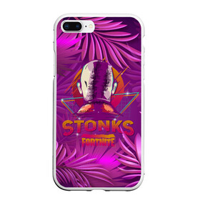 Чехол для iPhone 7Plus/8 Plus матовый с принтом Fortnite Neon Stonks Meme в Санкт-Петербурге, Силикон | Область печати: задняя сторона чехла, без боковых панелей | 1 апреля | bald | businessman | game | gamer | meme man | retrowave | stocks | stonks skin | бизнесмем | бизнесмен | закат | игра | инвестируй | лысый | мем | неон | неоновая графика | неоновые джунгли | покупай | продавай | ретровейв