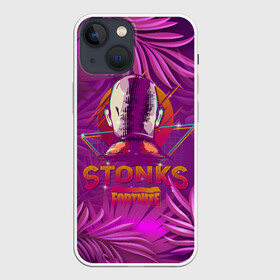 Чехол для iPhone 13 mini с принтом Fortnite Neon Stonks Meme в Санкт-Петербурге,  |  | 1 апреля | bald | businessman | game | gamer | meme man | retrowave | stocks | stonks skin | бизнесмем | бизнесмен | закат | игра | инвестируй | лысый | мем | неон | неоновая графика | неоновые джунгли | покупай | продавай | ретровейв