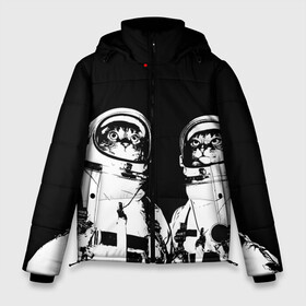 Мужская зимняя куртка 3D с принтом Коты Космонавты в Санкт-Петербурге, верх — 100% полиэстер; подкладка — 100% полиэстер; утеплитель — 100% полиэстер | длина ниже бедра, свободный силуэт Оверсайз. Есть воротник-стойка, отстегивающийся капюшон и ветрозащитная планка. 

Боковые карманы с листочкой на кнопках и внутренний карман на молнии. | 12 | 1961 | astronaut | cat | gagarin | mars | nasa | space | spacex | sssr | yuri | апрель | астронавт | гагарин | день | земля | космонавт | космонавтика | космос | кот | коты | кошка | лазер | луна | марс | наса | планета | поехали | полё