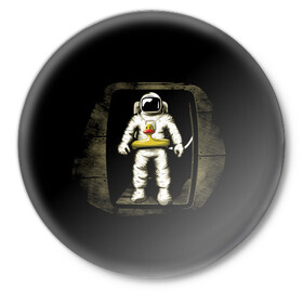 Значок с принтом Первая Высадка На Луну в Санкт-Петербурге,  металл | круглая форма, металлическая застежка в виде булавки | 12 | 1961 | astronaut | duck | gagarin | mars | nasa | space | spacex | sssr | yuri | апрель | астронавт | гагарин | день | земля | космонавт | космонавтика | космос | луна | марс | наса | планета | поехали | полёт | ракета | ссср | утенок |
