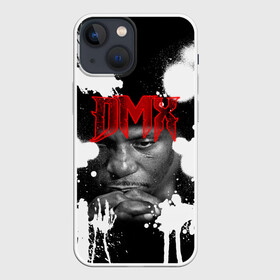Чехол для iPhone 13 mini с принтом Рэпер DMX в Санкт-Петербурге,  |  | dmx | hip | hip hop | hop | music | rap | бультерьер | бурбуль | дмикс | дог | питбули | питбуль | реп | ротвейлер | рэп | собаки | хип хоп | черно белая фотография