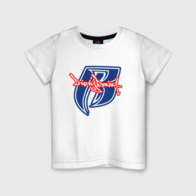 Детская футболка хлопок с принтом RUFF RYDERS | DMX в Санкт-Петербурге, 100% хлопок | круглый вырез горловины, полуприлегающий силуэт, длина до линии бедер | Тематика изображения на принте: dirty denim | dmx | rap | ruff ryders | рэп | эрл симмонс