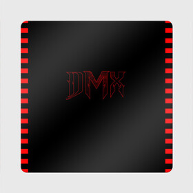 Магнит виниловый Квадрат с принтом DMX в Санкт-Петербурге, полимерный материал с магнитным слоем | размер 9*9 см, закругленные углы | black | dmx | rap | музыка | рэп | рэпер | хип хоп