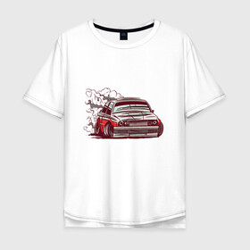 Мужская футболка хлопок Oversize с принтом Cartoon Car BMW M3 Drift в Санкт-Петербурге, 100% хлопок | свободный крой, круглый ворот, “спинка” длиннее передней части | Тематика изображения на принте: 3 серия | bavaria | d1 drift | dtm | e28 | e30 | formula drift | japan | japanese | jdm | kawaii | style | баварец | бавария | бмв | в заносе | дрифт | дрифтит | дым | кавайи | кар | картун | купе | мультяшный стиль | прикол