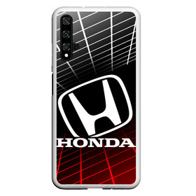 Чехол для Honor 20 с принтом HONDA / ХОНДА / СЕТКА в Санкт-Петербурге, Силикон | Область печати: задняя сторона чехла, без боковых панелей | Тематика изображения на принте: accord | car | civic | honda | sportcar | авто | автомобиль | аккорд | логотип. | сетка | спорткар | тачка | хонда | цивик