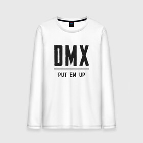 Мужской лонгслив хлопок с принтом DMX (rap hip hop) в Санкт-Петербурге, 100% хлопок |  | american | artist | dmx | dog | earl simmons | gangsta | hip hop | legend | rap | музыка | рэп | хип хоп