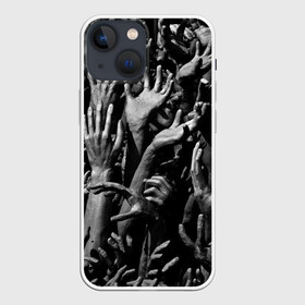 Чехол для iPhone 13 mini с принтом Hands в Санкт-Петербурге,  |  | finger | hands | пальцы | руки | черное