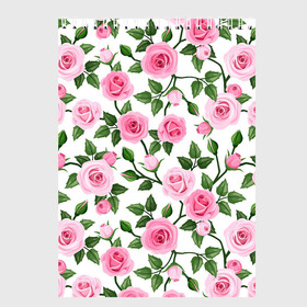 Скетчбук с принтом Розы в Санкт-Петербурге, 100% бумага
 | 48 листов, плотность листов — 100 г/м2, плотность картонной обложки — 250 г/м2. Листы скреплены сверху удобной пружинной спиралью | арт | куст роз | кусты | кусты роз | листок | листья | поле | поле цветов | рисунок | роза | розовая роза | розовые розы | розы | стебель | цветок | цветы
