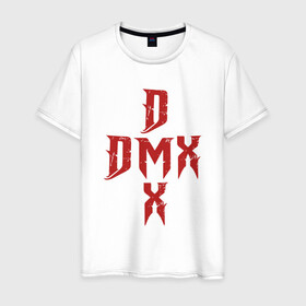 Мужская футболка хлопок с принтом DMX Cross в Санкт-Петербурге, 100% хлопок | прямой крой, круглый вырез горловины, длина до линии бедер, слегка спущенное плечо. | Тематика изображения на принте: dmx | dog | earl simmons | hip hop | music | new york | rap | rapper | rip | ruff ryders | диэмикс | музыка | нью йорк | пёс | рэп | рэпер | хипхоп | эрл симмонс