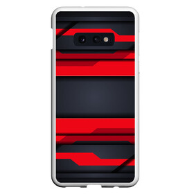 Чехол для Samsung S10E с принтом Red and Black 3D abstract в Санкт-Петербурге, Силикон | Область печати: задняя сторона чехла, без боковых панелей | luxury | versace | vip | абстракция | версаче | вип | паттерн | роскошь | текстуры