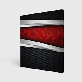 Холст квадратный с принтом 3D Красные соты металлические в Санкт-Петербурге, 100% ПВХ |  | Тематика изображения на принте: luxury | versace | vip | абстракция | версаче | вип | паттерн | роскошь | текстуры