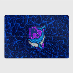 Магнитный плакат 3Х2 с принтом Кит мечтатель The dreamer в Санкт-Петербурге, Полимерный материал с магнитным слоем | 6 деталей размером 9*9 см | Тематика изображения на принте: the dreamer | вода | волны | кит | мечта | мечтатель | море | океан | подводный мир | рыба