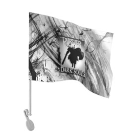 Флаг для автомобиля с принтом DARK SOULS | ТЁМНЫЙ МИР в Санкт-Петербурге, 100% полиэстер | Размер: 30*21 см | dark souls | darksouls | tegunvte | темные души