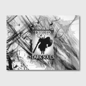 Альбом для рисования с принтом DARK SOULS | ТЁМНЫЙ МИР в Санкт-Петербурге, 100% бумага
 | матовая бумага, плотность 200 мг. | dark souls | darksouls | tegunvte | темные души
